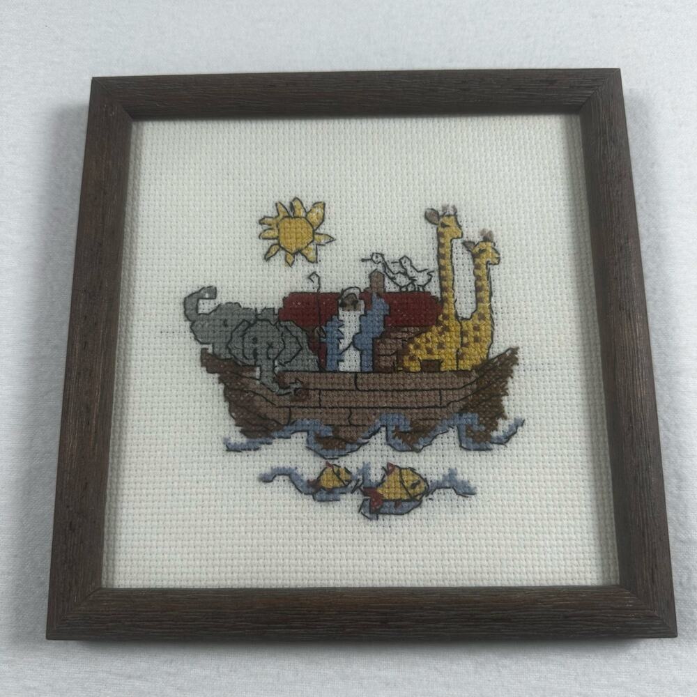Vintage Noah’s Ark Mini Cross-stitch